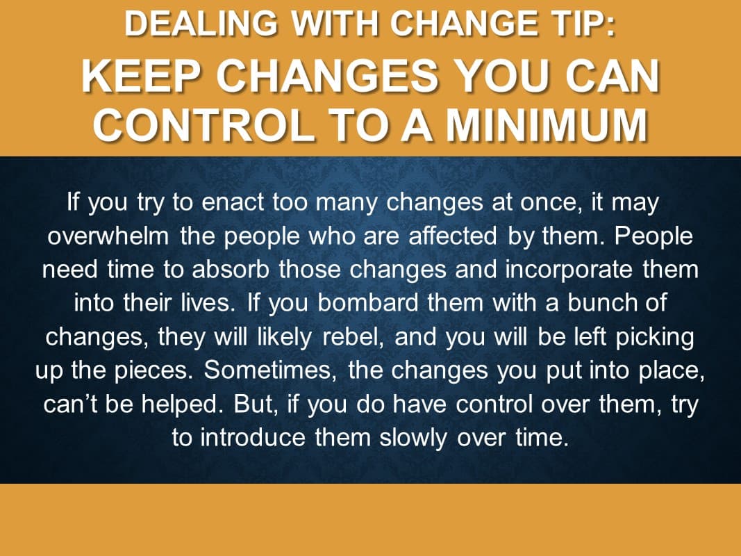 Change and Control