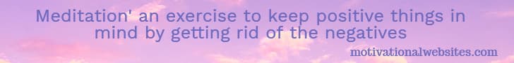 Meditation' an exercise