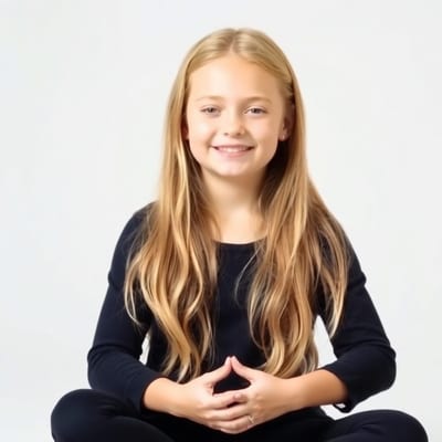 meditating girl
